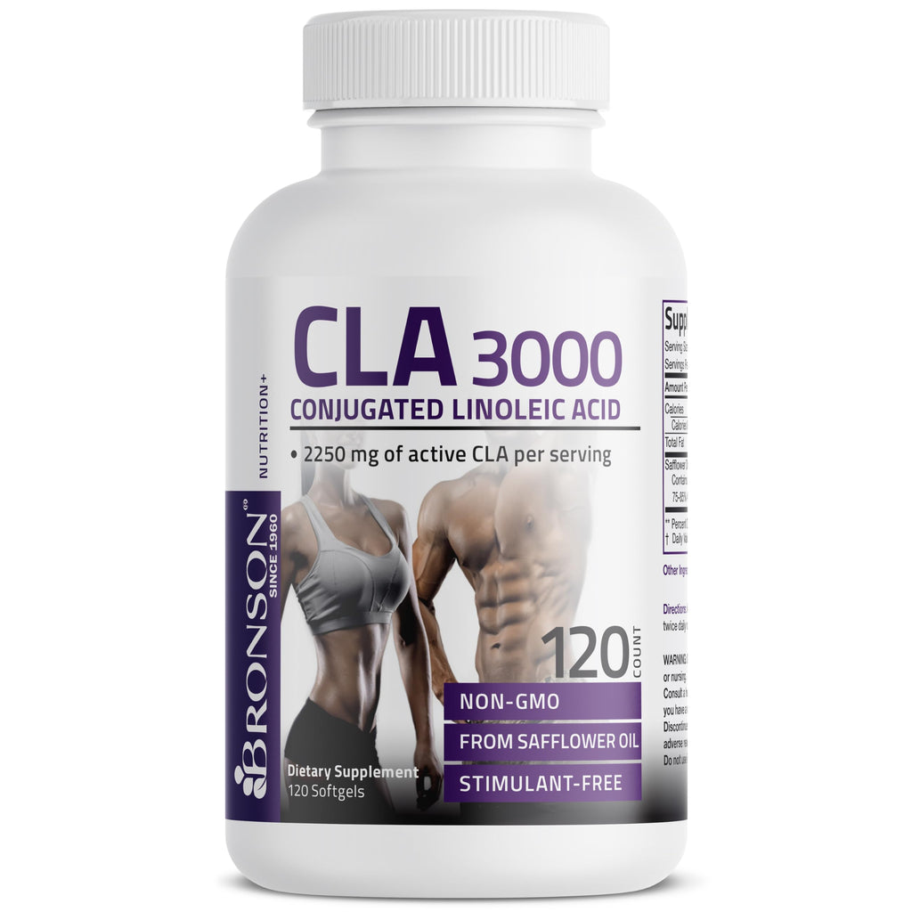 CLA 3000mg Softgels for Weight Management & Lean Muscle Support 120 Ct