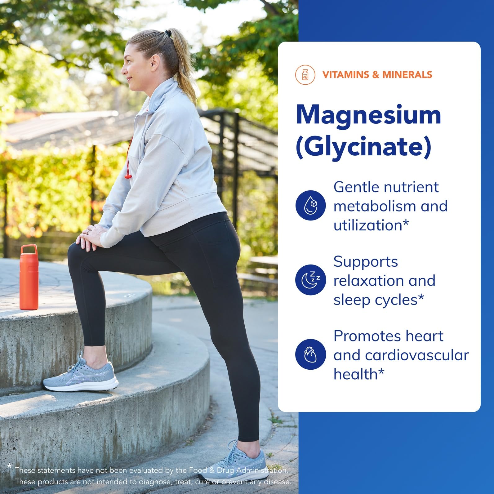 Magnesium Glycinate Supplement – Sleep & Stress Support, 90 Caps