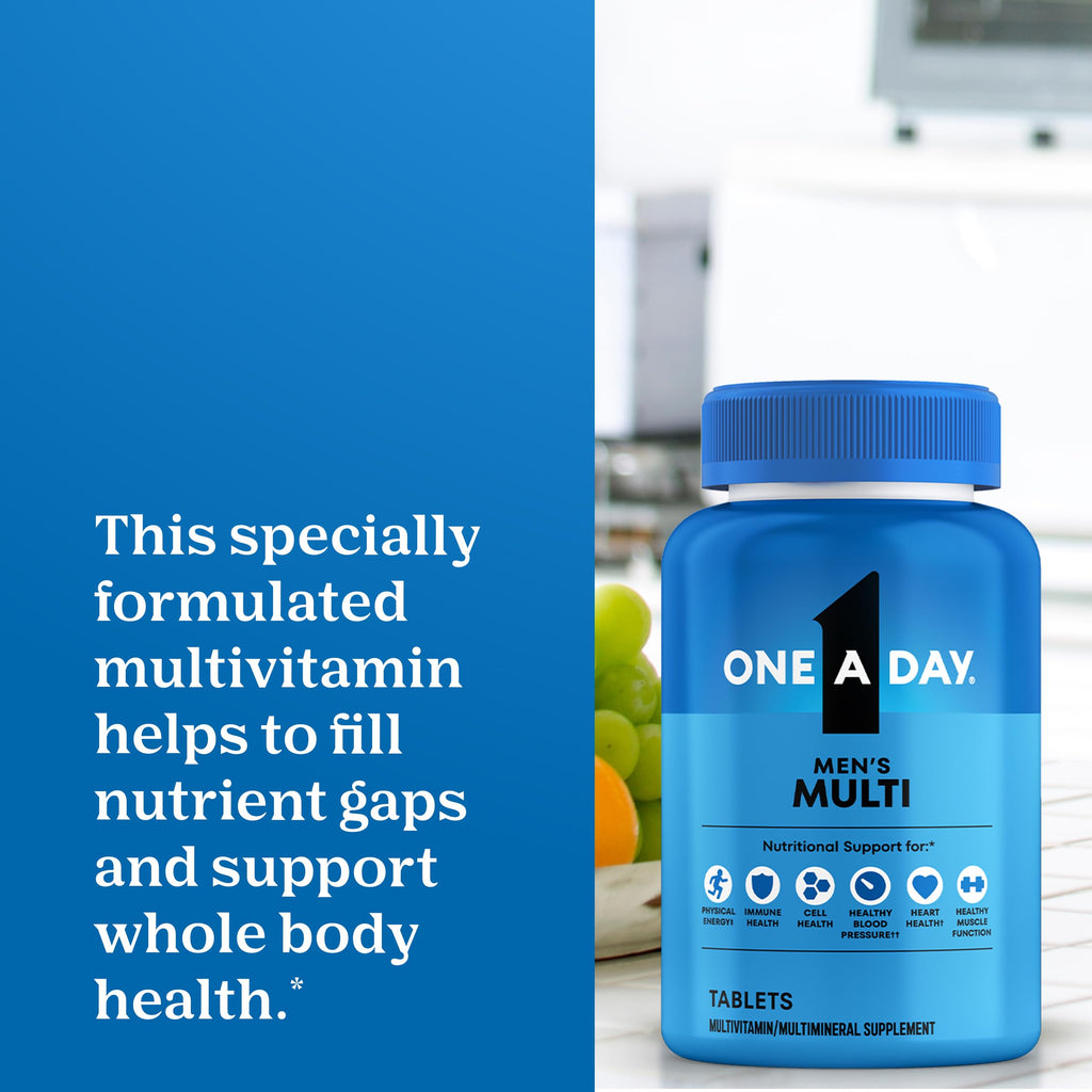 Men’s Multivitamin with Vitamin D Zinc B Vitamins 200 Count