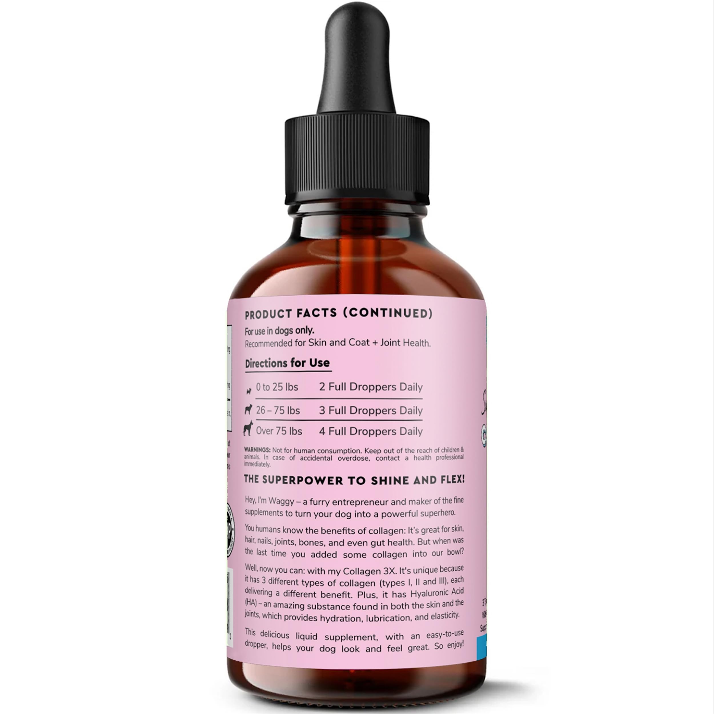 Liquid Collagen Supplement for Dogs – Skin, Coat & Joint Support