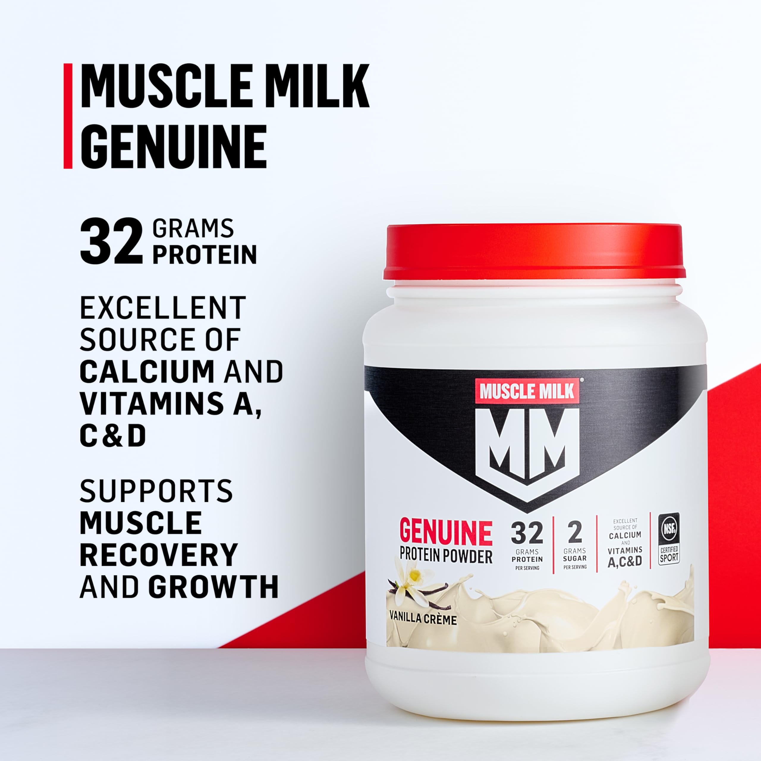 Chocolate Protein Powder 32g Protein Low Sugar 4.94 lb