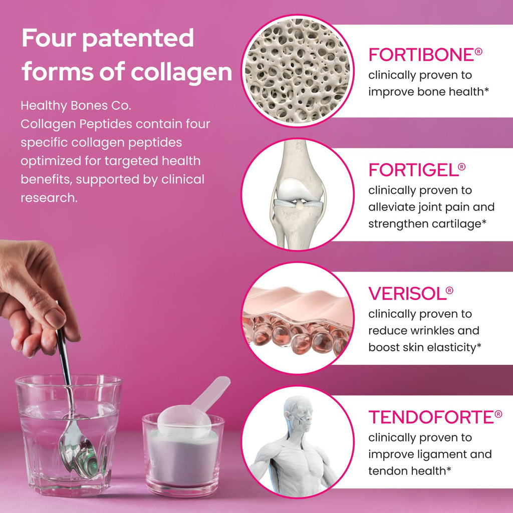 Collagen Peptides Powder for Bone, Joint, Skin & Hair Support 30 Servings