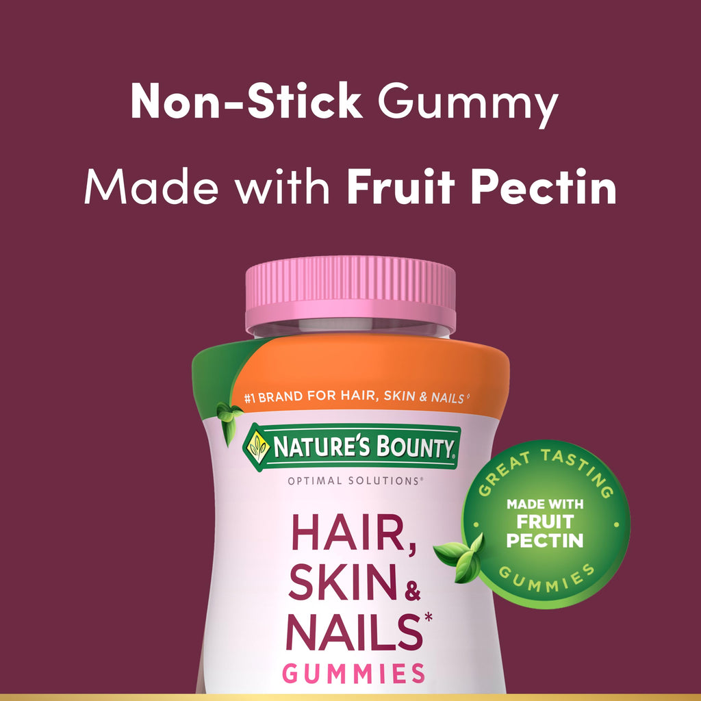 Hair Skin Nails Gummies Collagen Biotin 200 Count