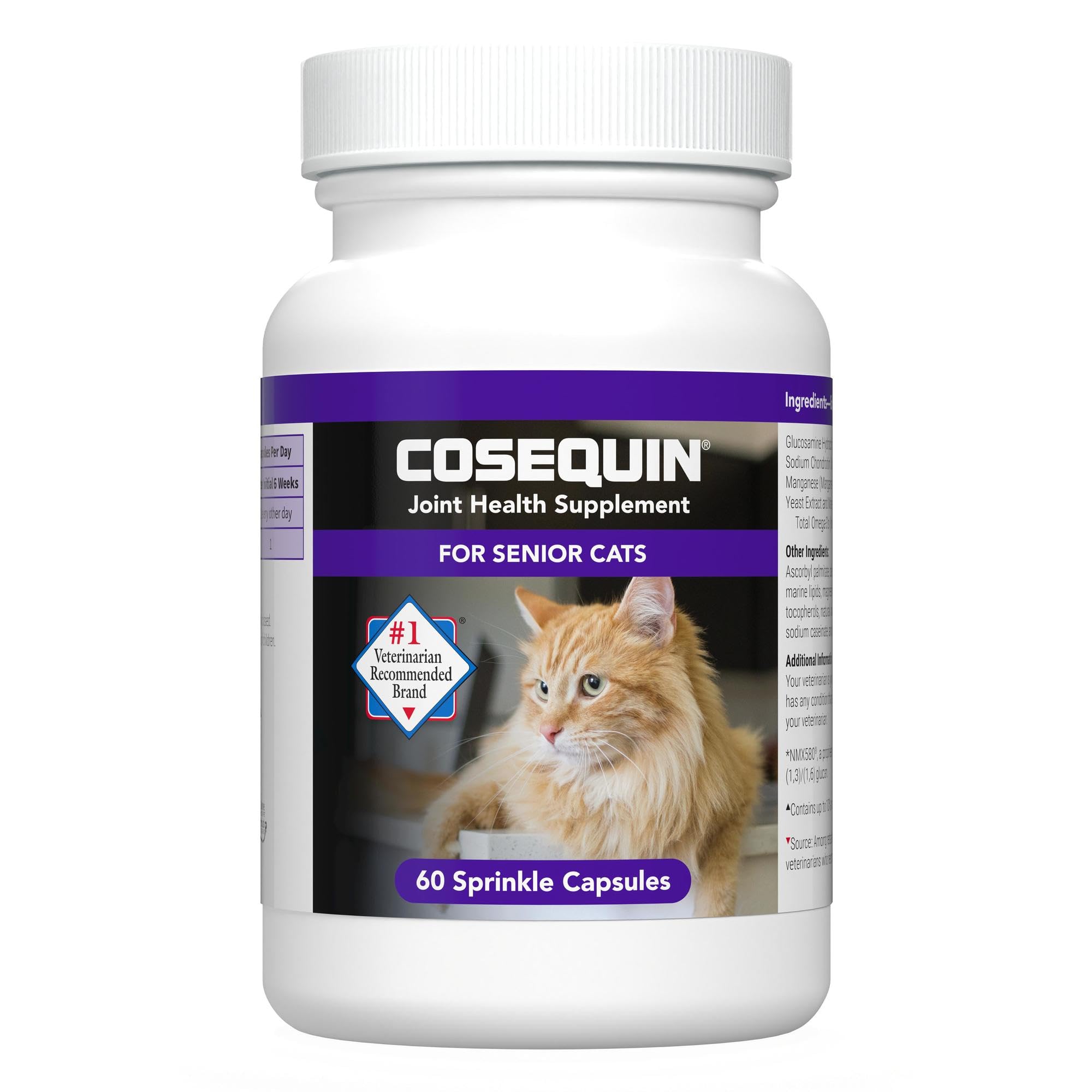 Senior Cat Joint Sprinkle Capsules – Glucosamine & Chondroitin 60ct