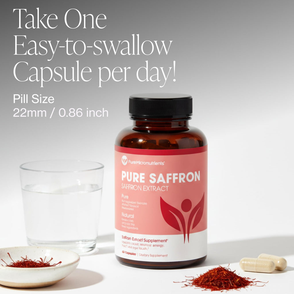 Saffron Extract Capsules – Mood, Energy & Eye Support