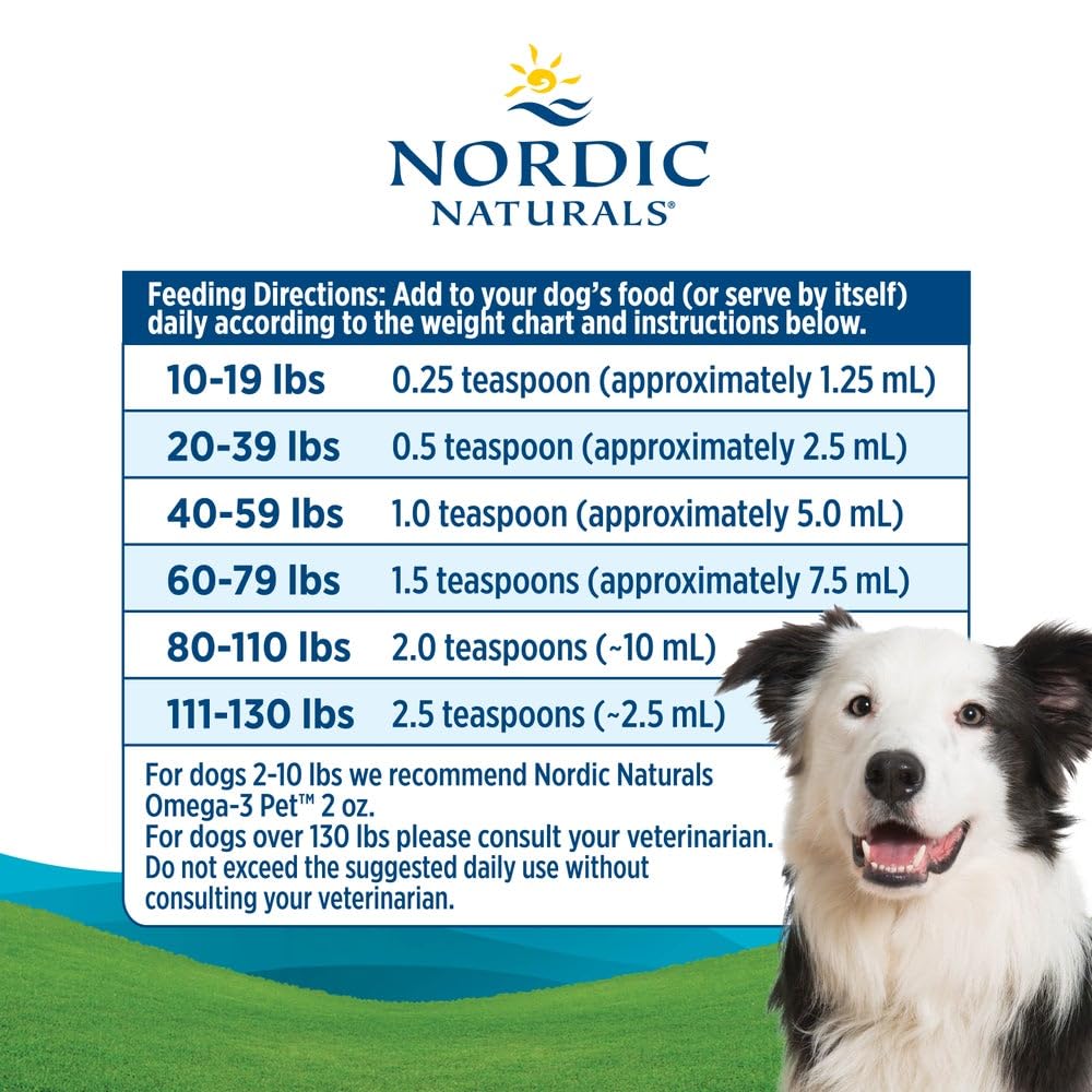 Omega-3 Fish Oil Liquid for Large Dogs – EPA & DHA 16oz