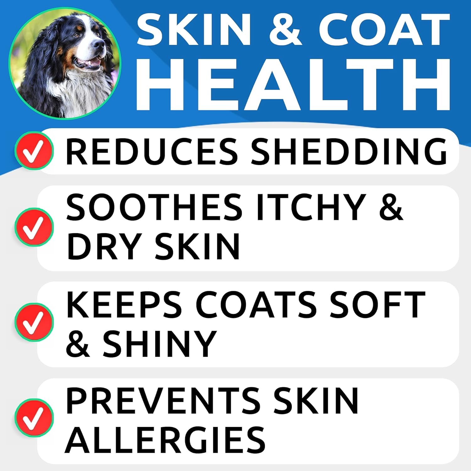 Omega-3 Fish Oil Chews for Dogs – Skin, Coat & Joint Support 180ct