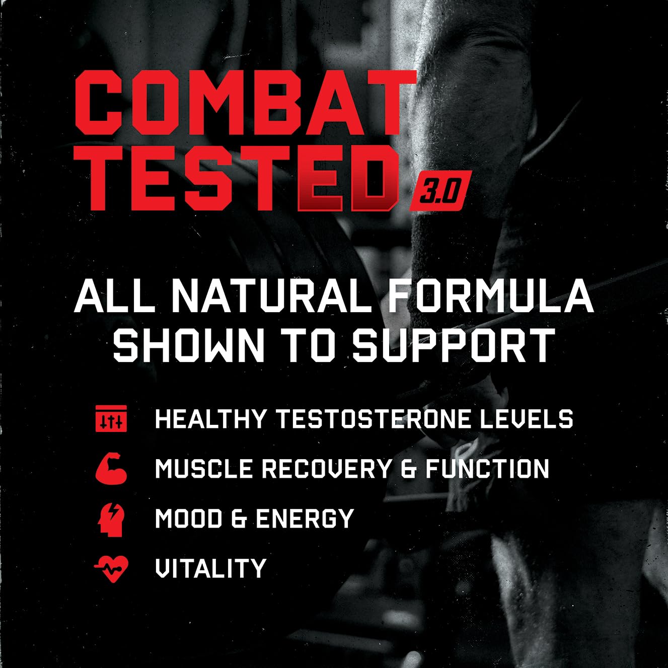 Testosterone Booster for Men – Strength & Endurance Support, 120 Ct