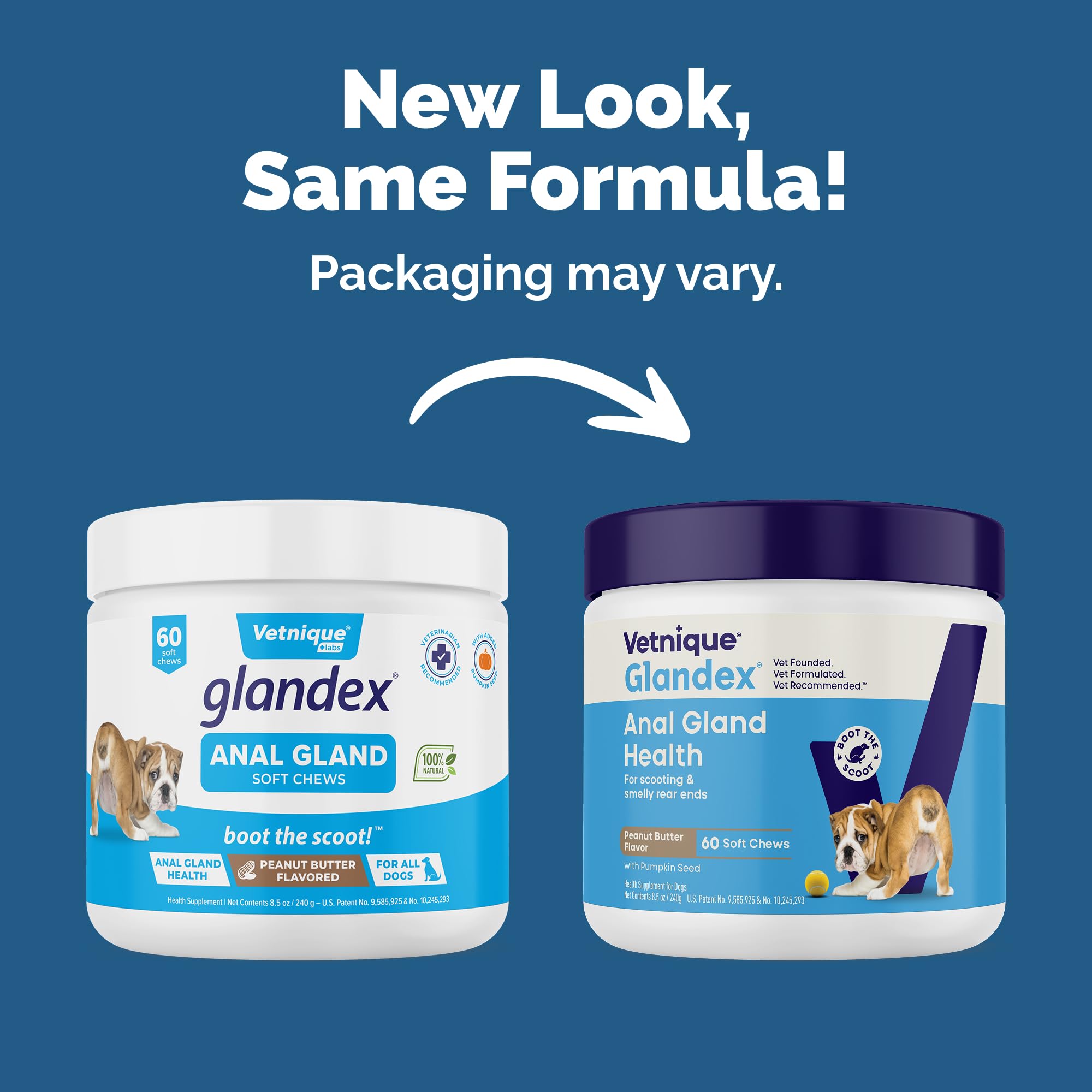 Anal Gland Support Soft Chews for Dogs – Pumpkin & Probiotics 60ct