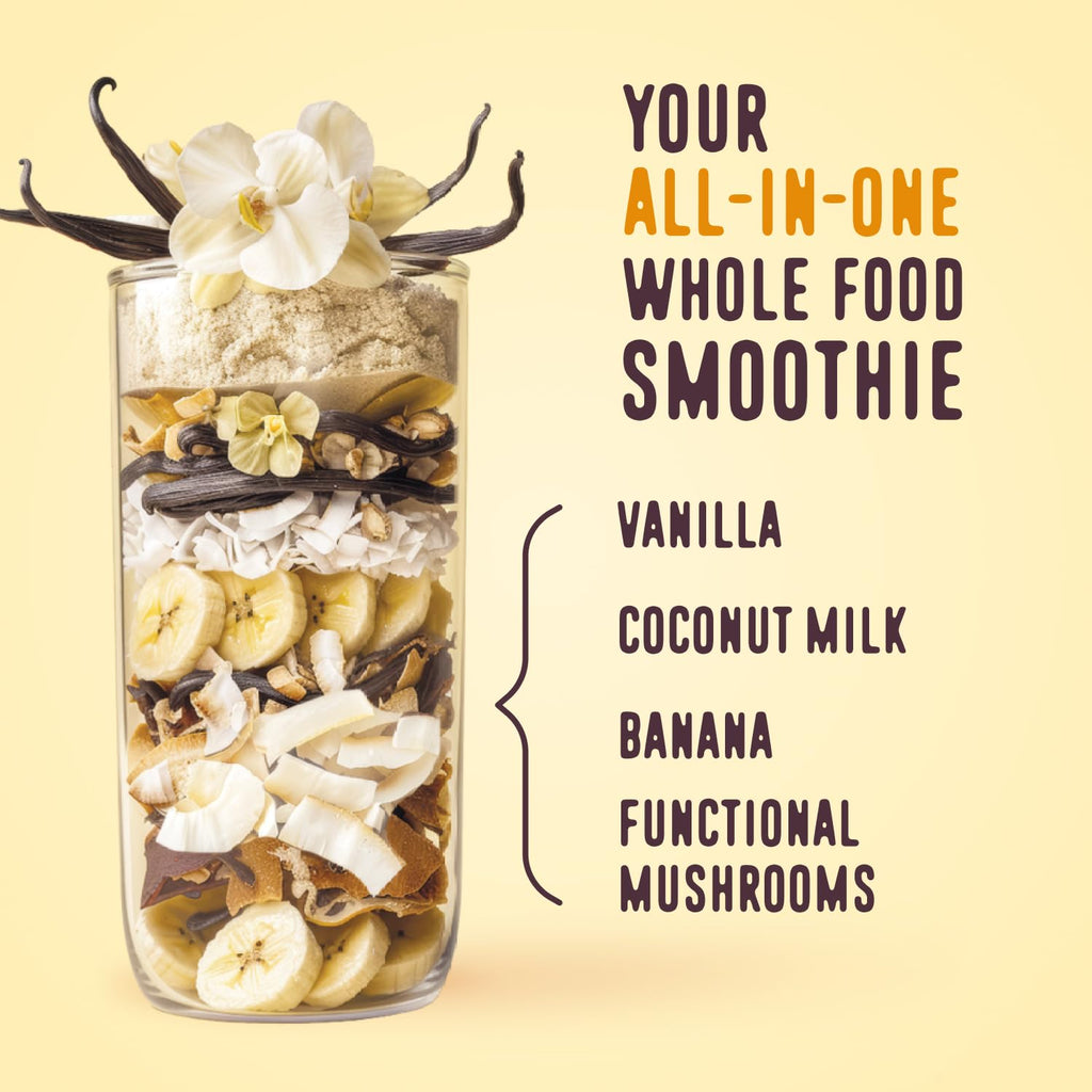 Vanilla Whey Protein Powder with Collagen & Mushrooms