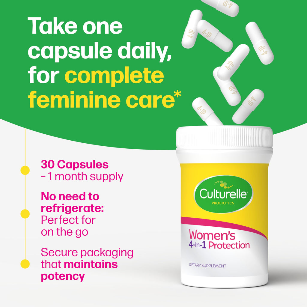Women’s Probiotic 4-in-1 with Prebiotics – Gut & Vaginal Support