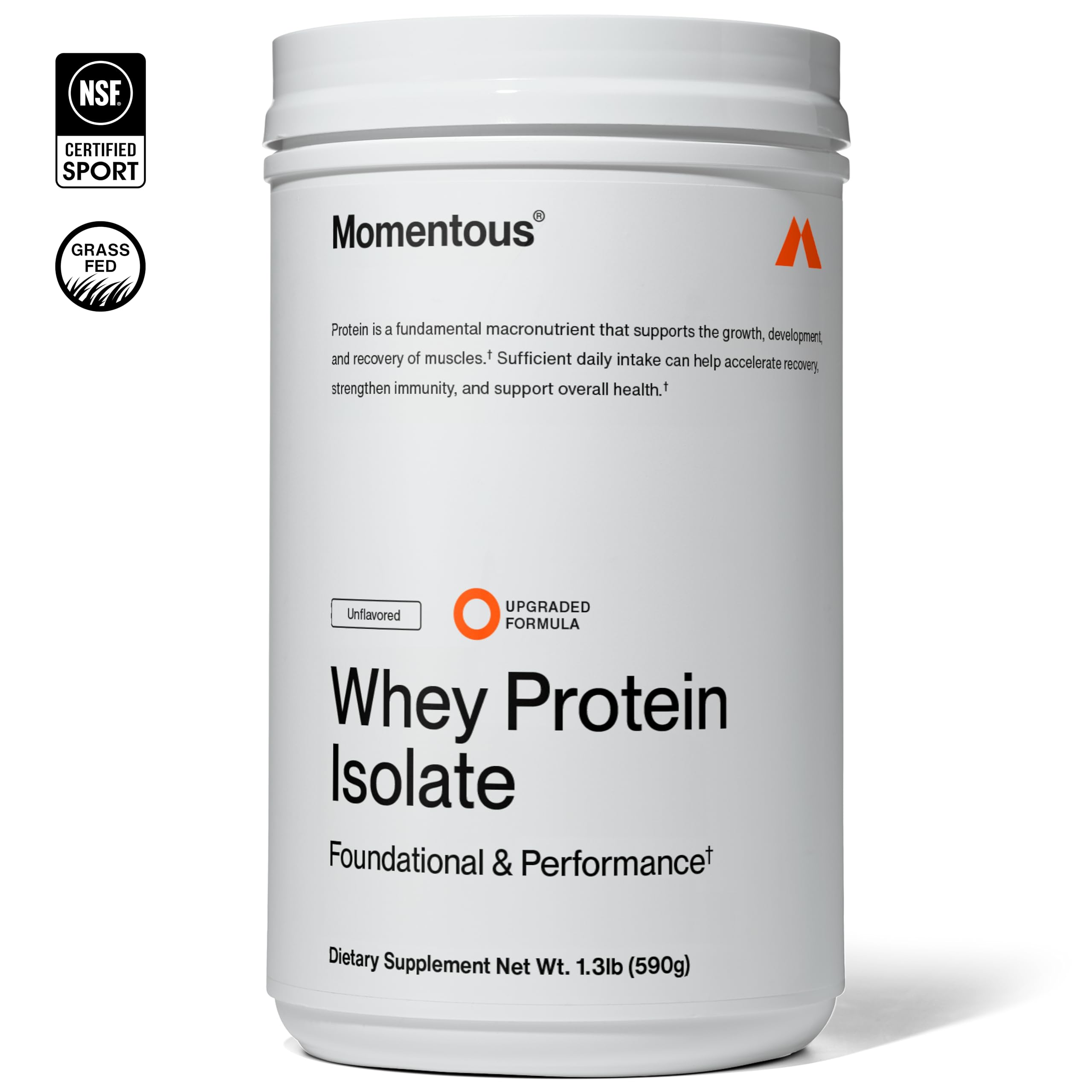 Grass Fed Whey Protein Isolate Unflavored 20g Protein