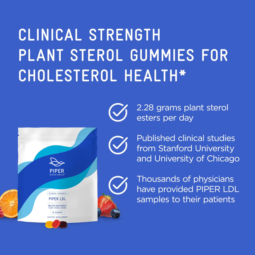 Cholesterol Support Gummies with Plant Sterols for Heart Health 120 Ct