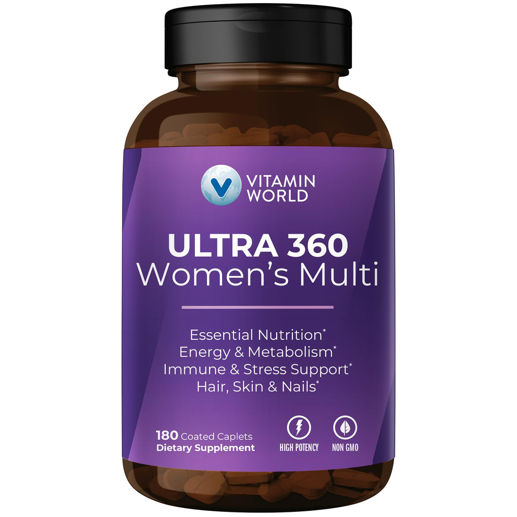 Women’s Multivitamin Collagen Iron Energy Support 180 Caplets