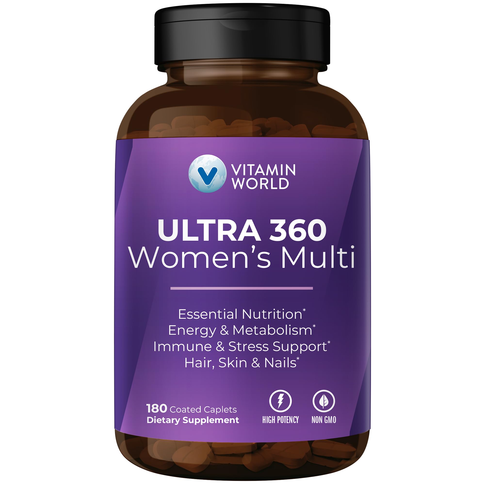 Women’s Multivitamin Collagen Iron Energy Support 180 Caplets