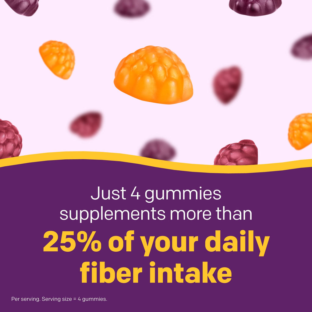Prebiotic Fiber Gummies 8g with B Vitamins – Gut Support, 72 Count