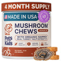 Turkey Tail Mushroom Chews for Dogs – Immunity & Joint Support 120ct