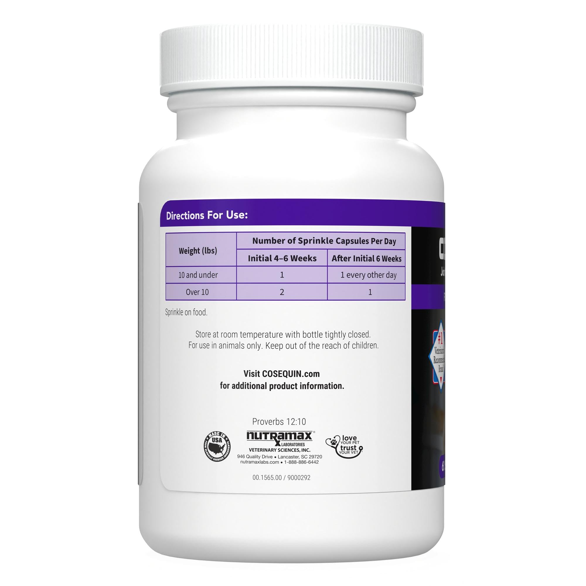 Senior Cat Joint Sprinkle Capsules – Glucosamine & Chondroitin 60ct