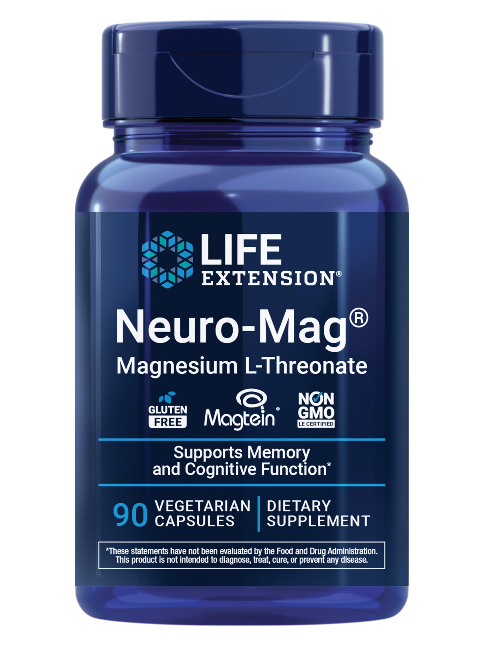 Magnesium L-Threonate Neuro-Mag – Memory & Brain Support, 90 Caps