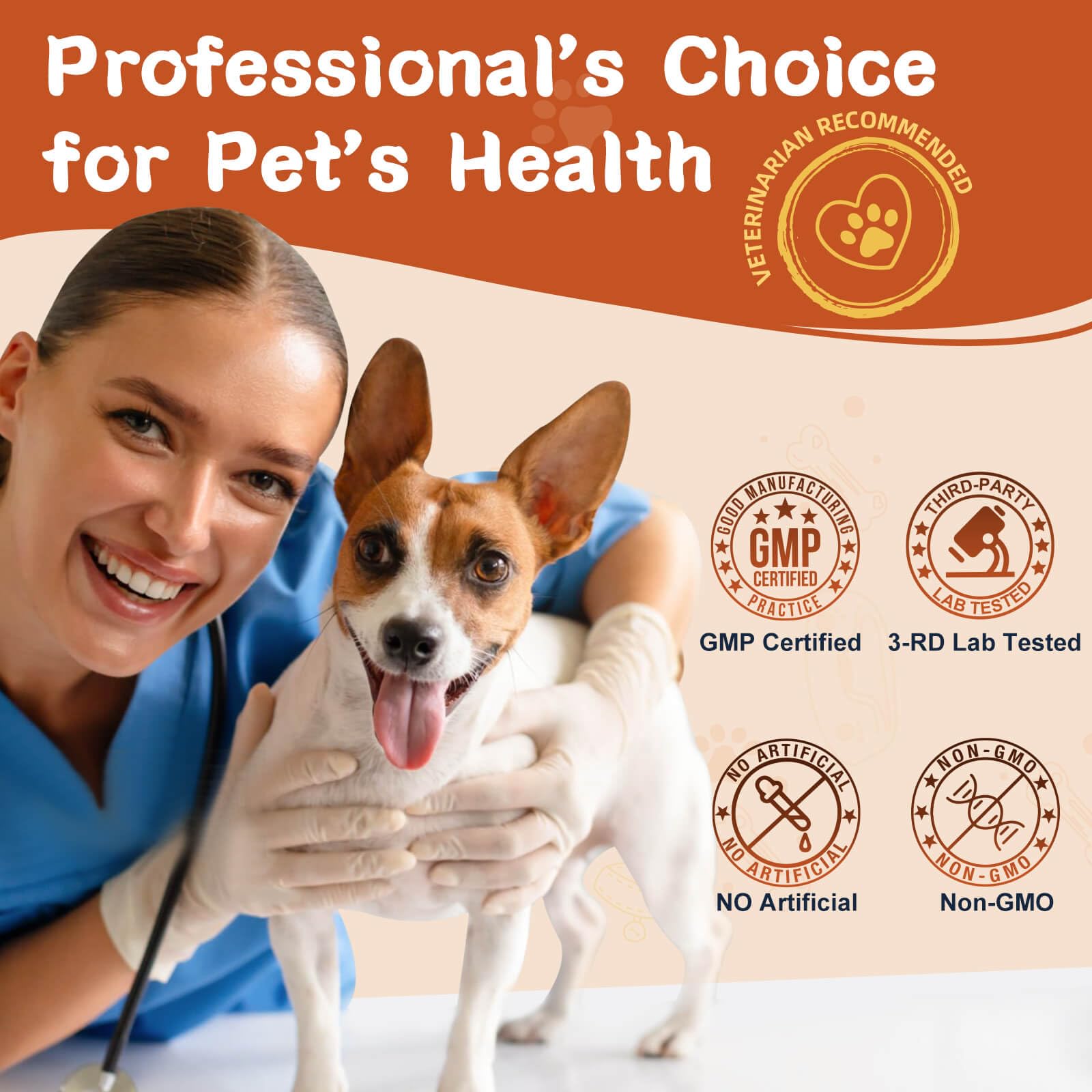 Probiotic Soft Chews for Dogs – Pumpkin & Fish Oil 120ct