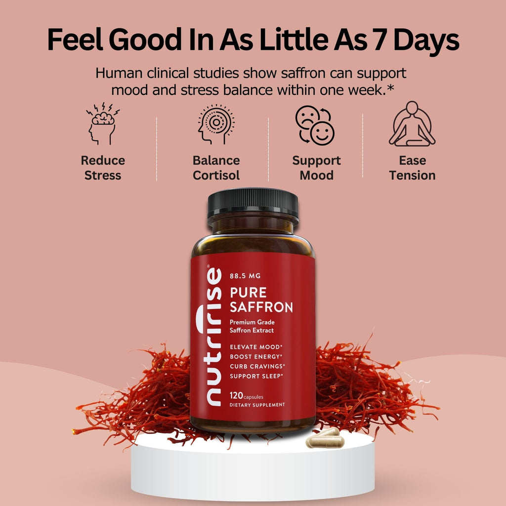 Saffron Extract 88.5mg – Mood, Stress & Sleep Support, 120 Caps