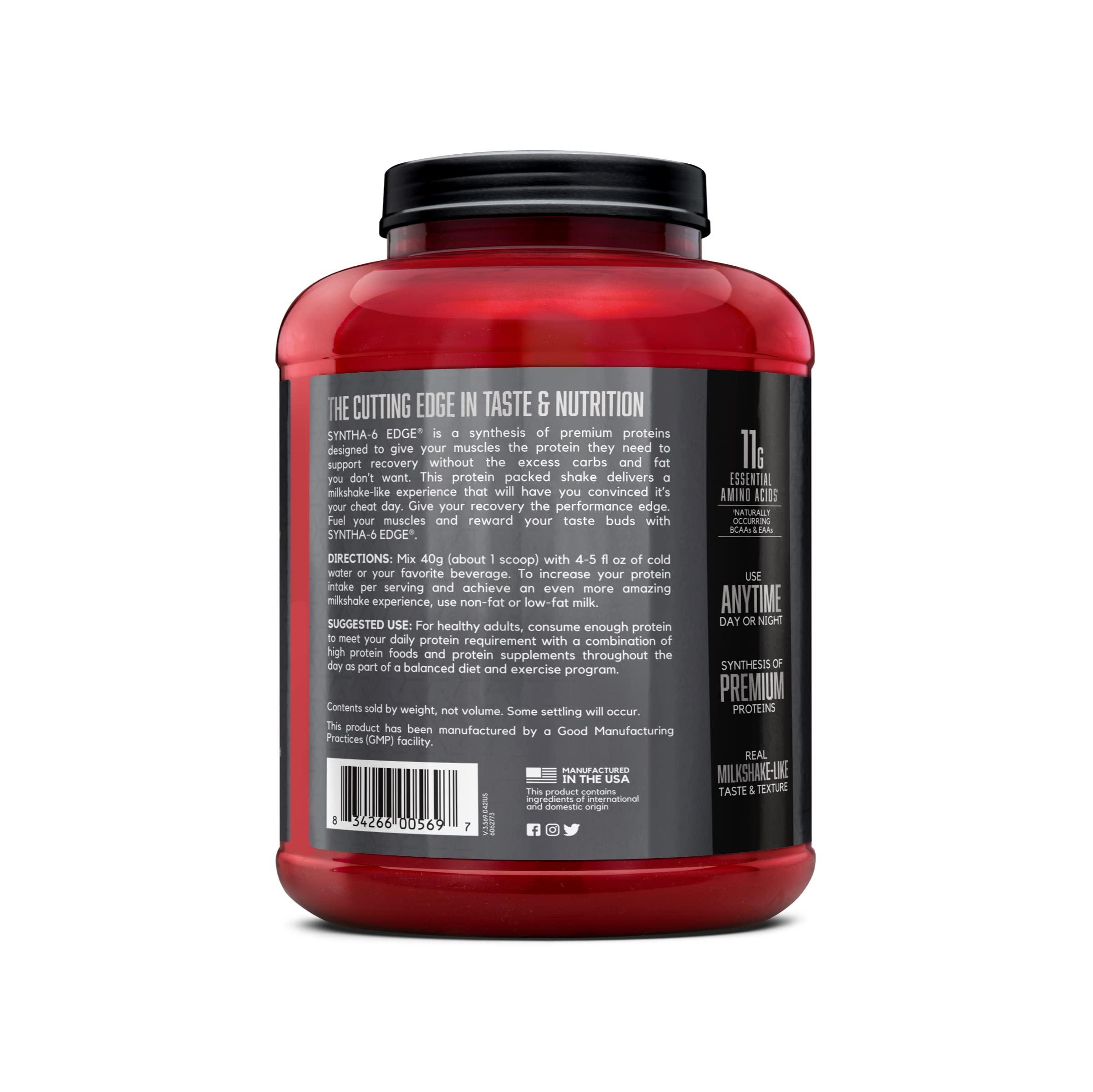 Chocolate Protein Powder 24g Whey & Casein 4.23 lb