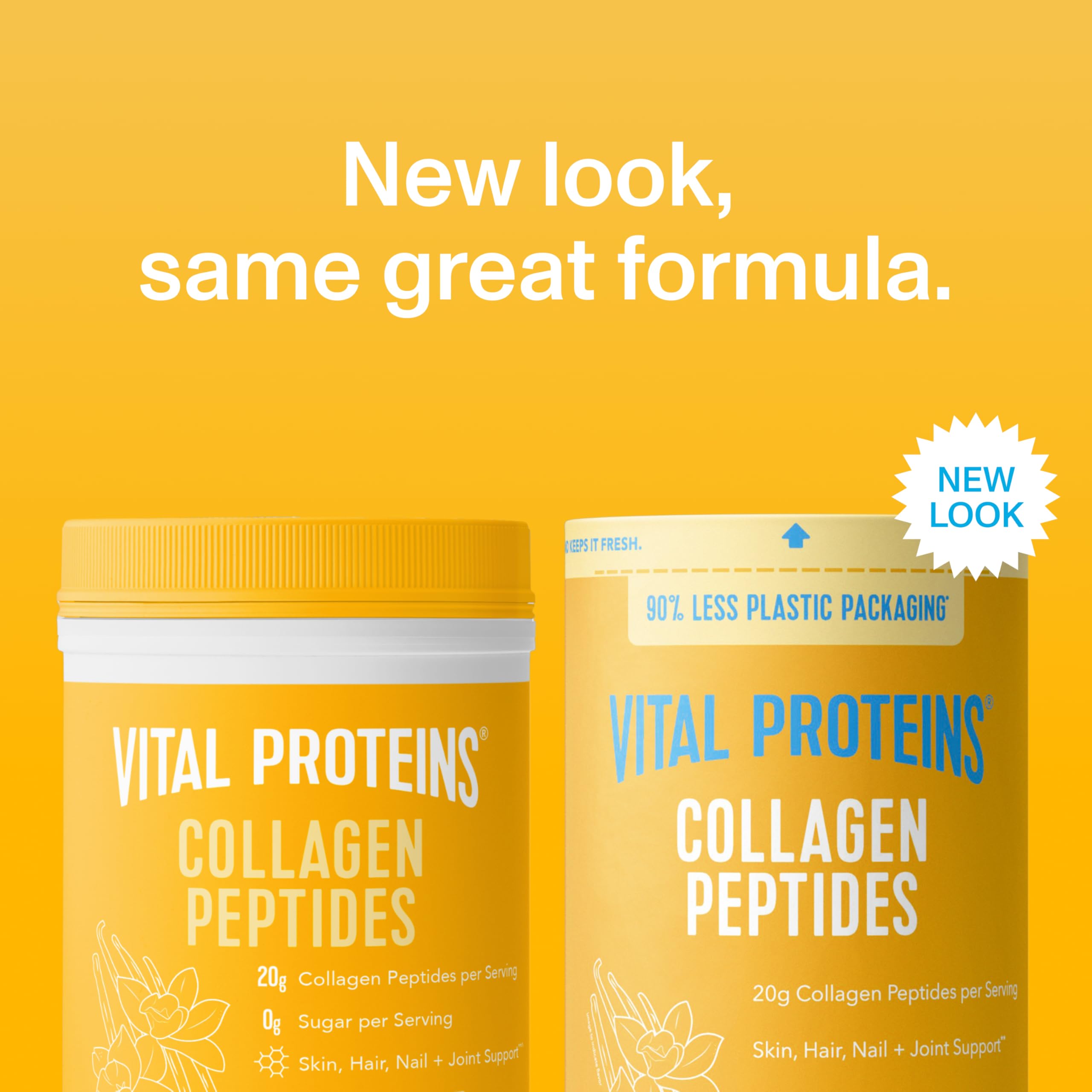 Vanilla Collagen Peptides Powder Hair Skin Joint Support