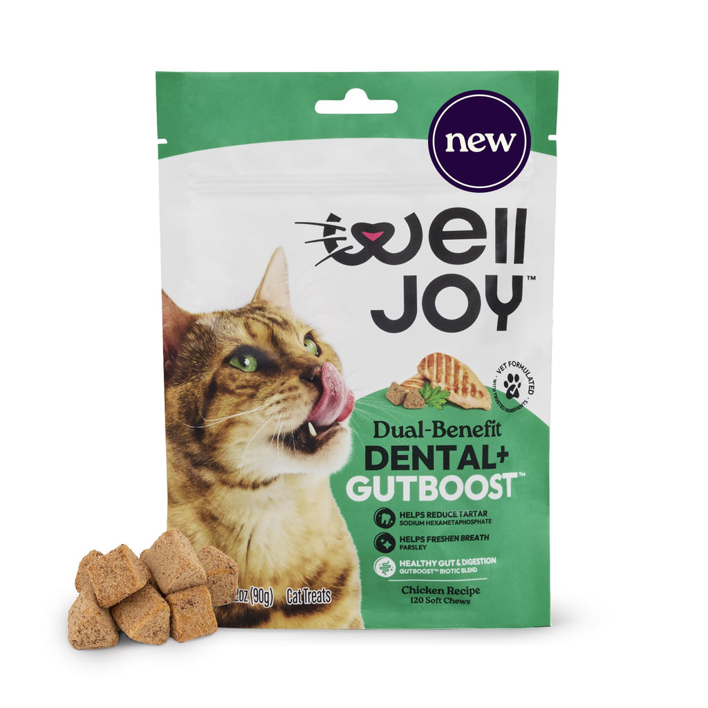 Dental & Gut Support Soft Chews for Cats – Tartar & Breath 120ct
