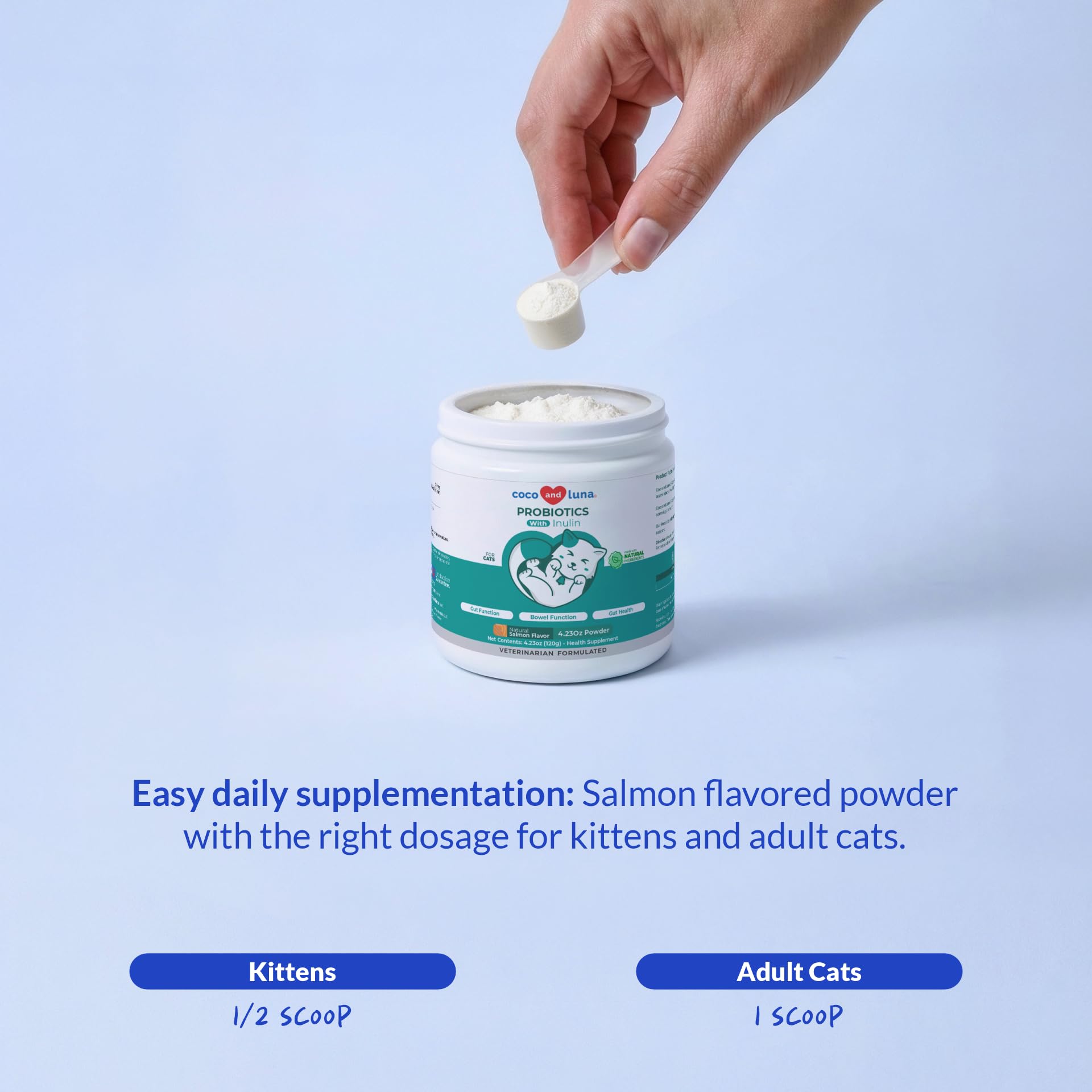 Probiotic & Prebiotic Powder for Cats – Digestive & Gut Health