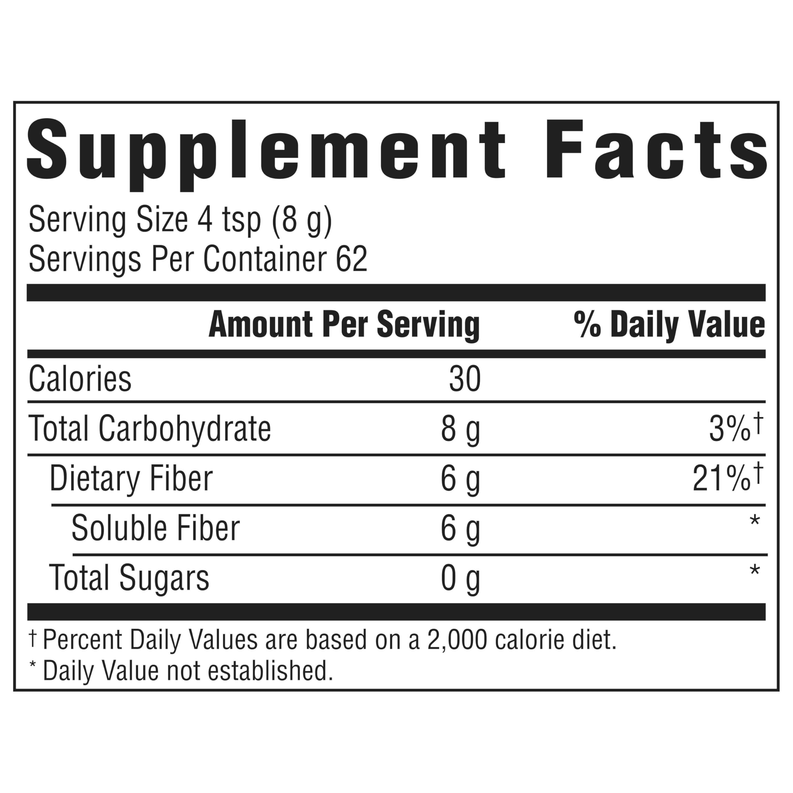 Prebiotic Fiber Powder – Digestive Health Support, 250 Servings