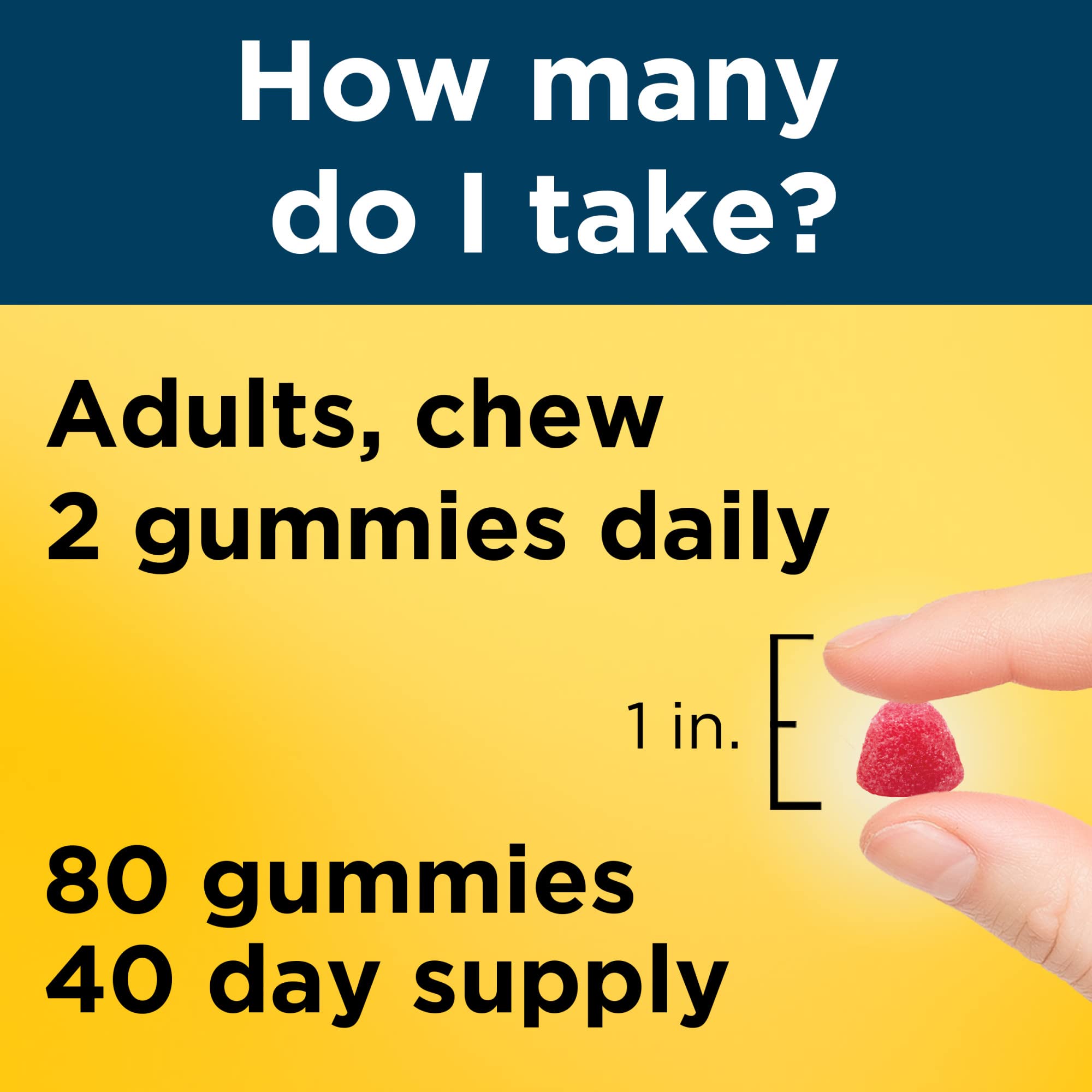 Men’s Multivitamin Gummies with Omega 3 Daily Support 80 Count
