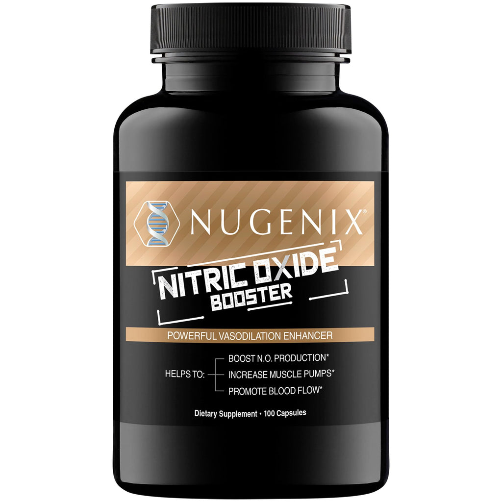 Nitric Oxide Booster Capsules – Blood Flow & Endurance, 100 Ct