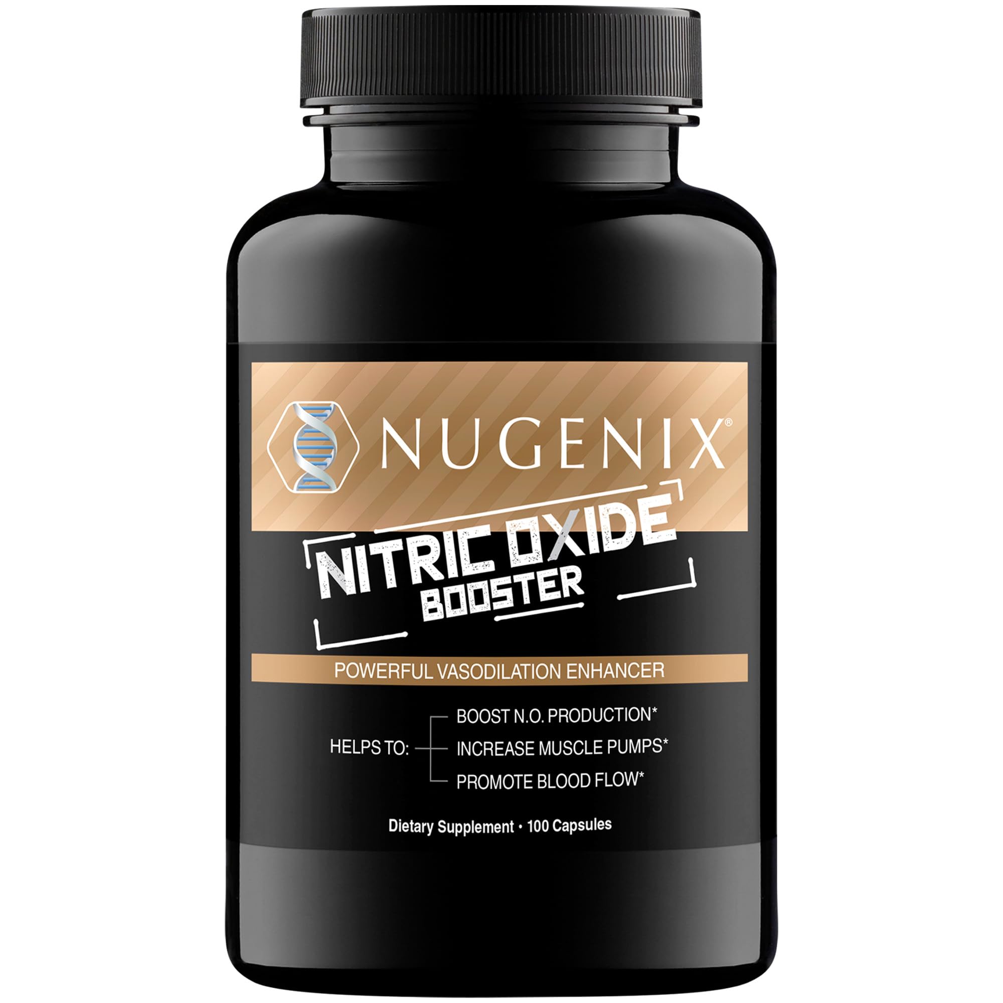 Nitric Oxide Booster Capsules – Blood Flow & Endurance, 100 Ct