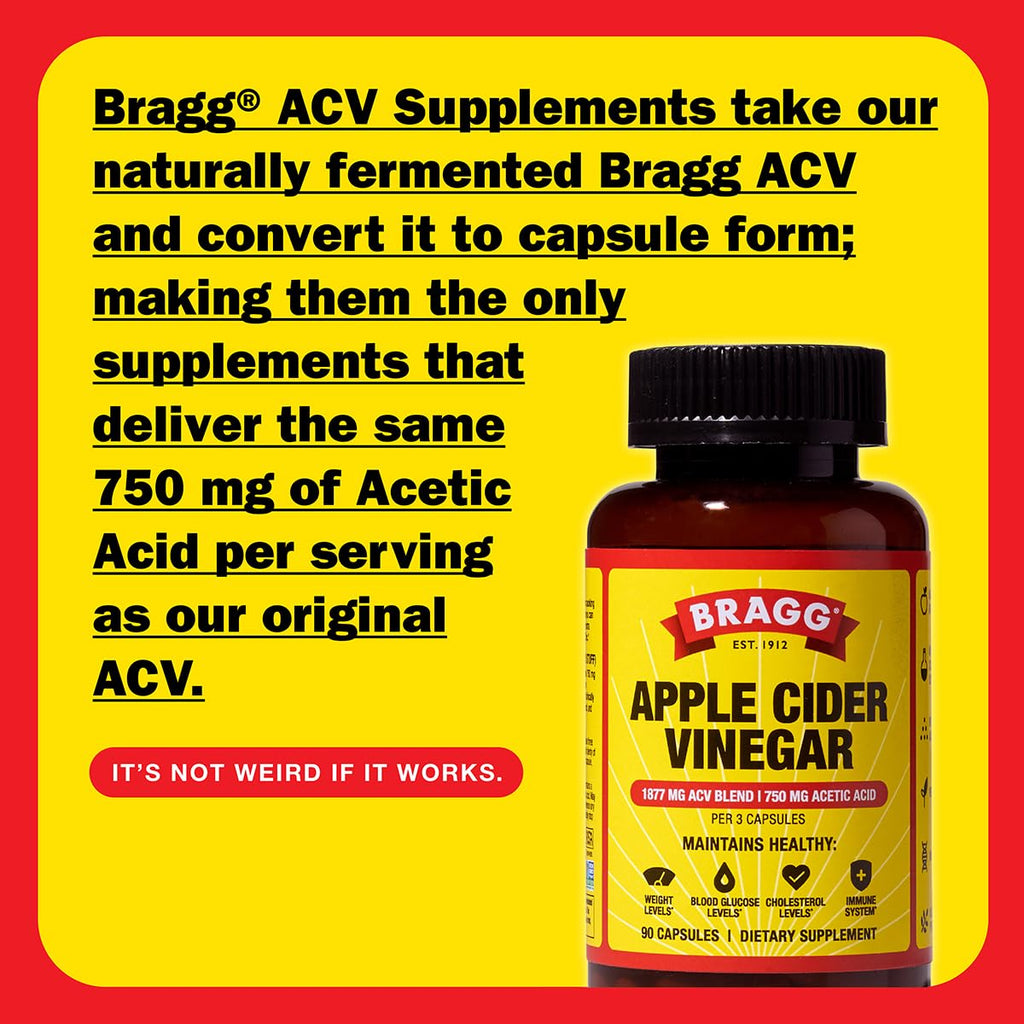 Apple Cider Vinegar Capsules with Vitamin D & Zinc for Immune Support