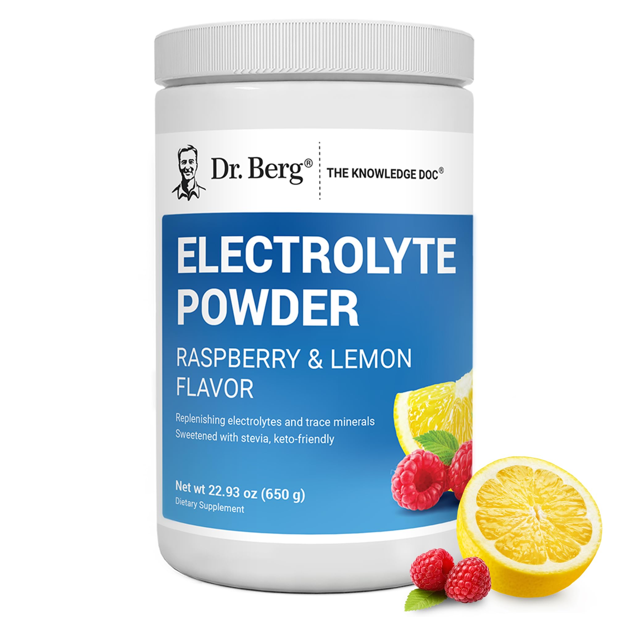 Electrolyte Powder 1000mg Potassium – Zero Sugar, 100 Servings