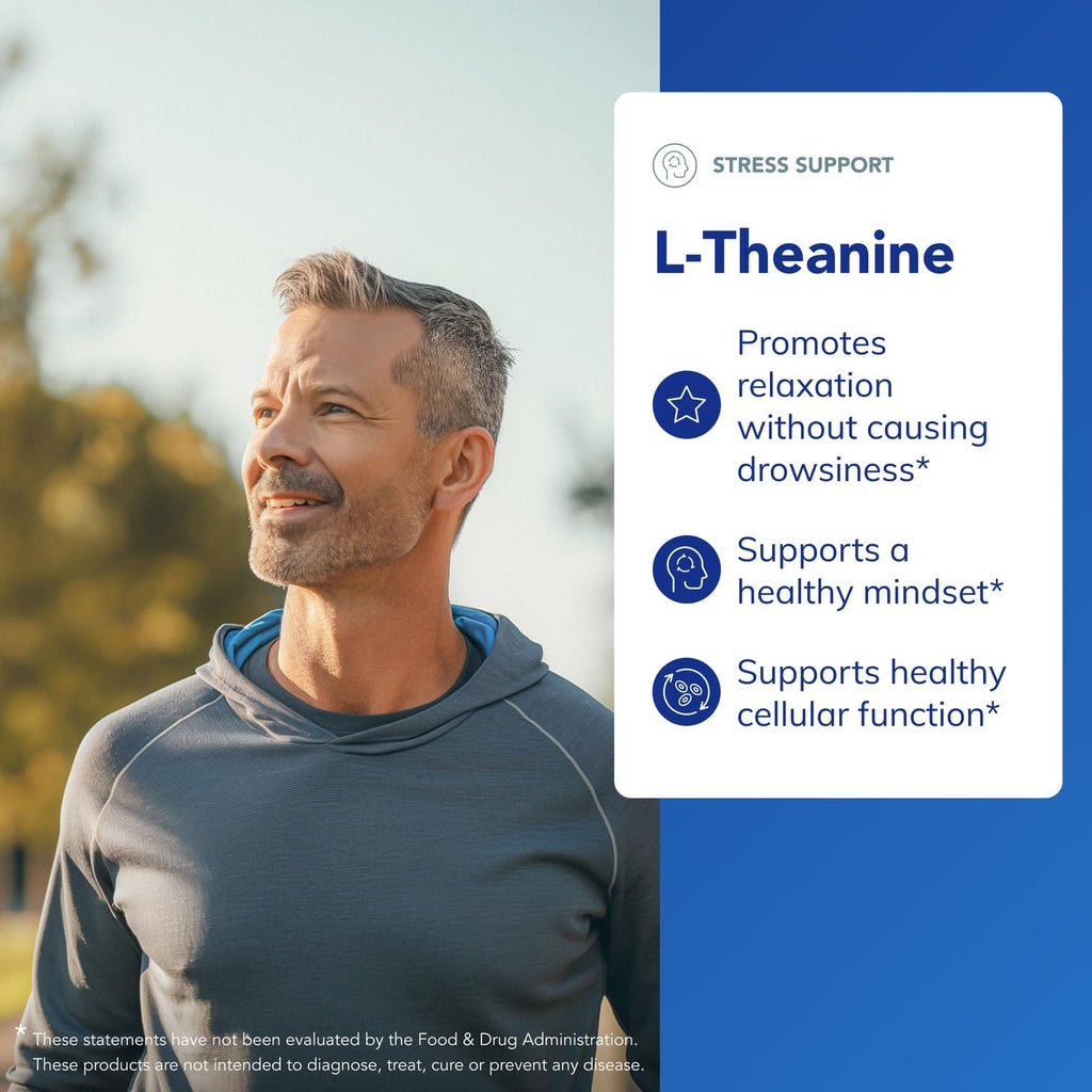 L-Theanine Capsules – Stress & Relaxation Support, 60 Caps