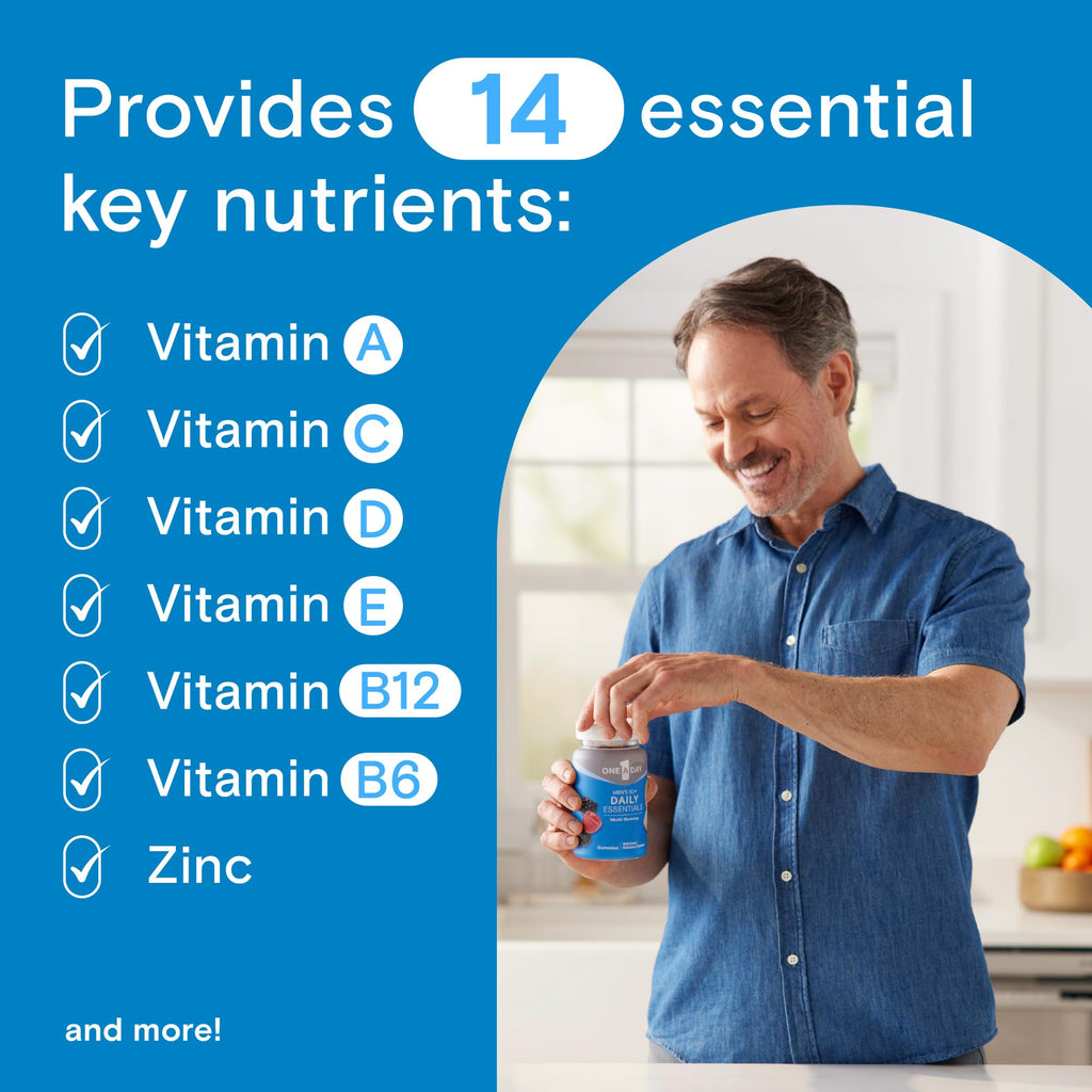 Men’s 50+ Multivitamin Gummies Daily Essentials 120 Count