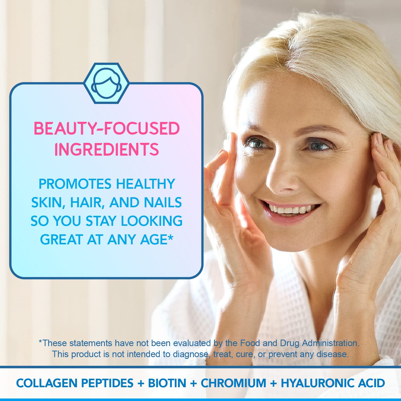 Beauty Probiotics Women 35B CFU Hair Skin Nails 30 Capsules