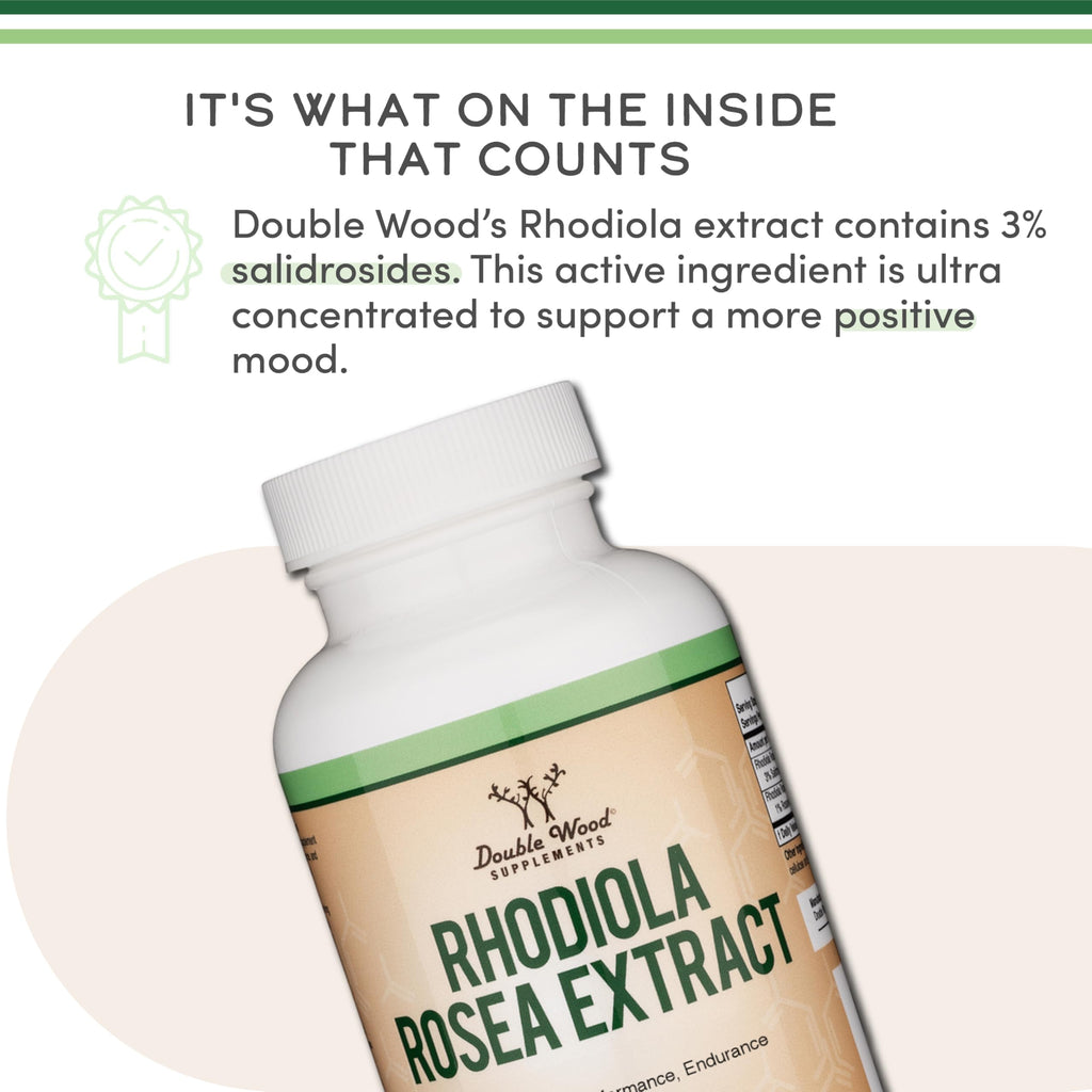 Rhodiola Rosea 500mg Capsules for Stress, Energy & Performance Support