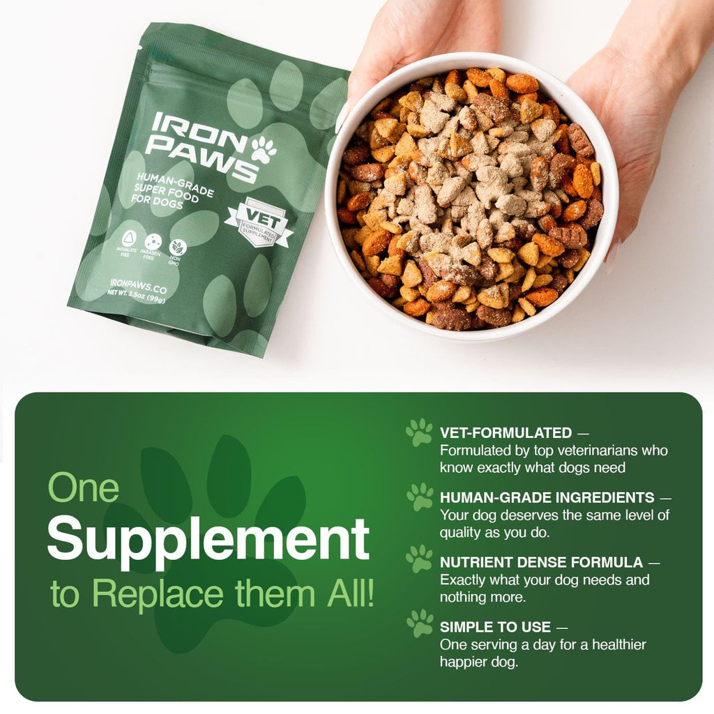 Superfood Greens Powder for Dogs – Gut, Joint & Immune Support 3.5oz