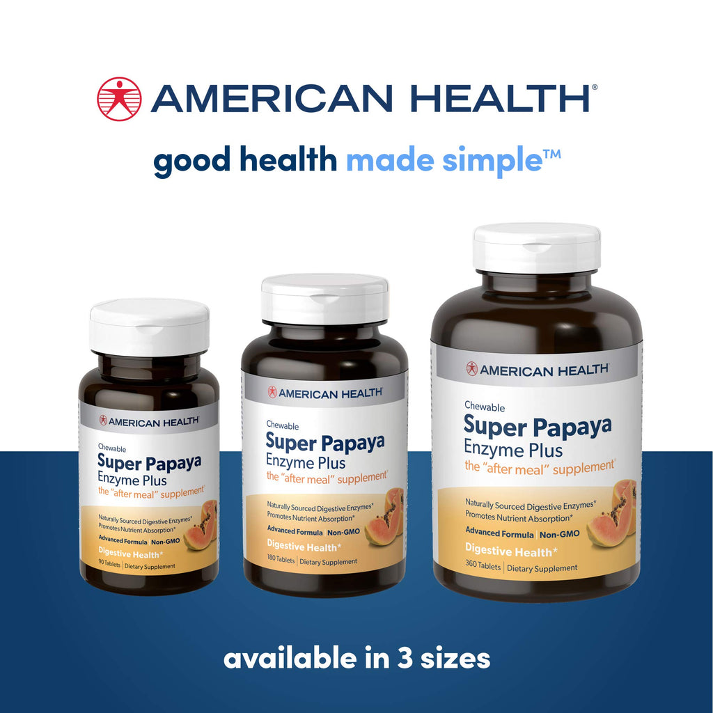 Papaya Enzyme Digestive Supplement – Enzyme Support, 360 Tablets