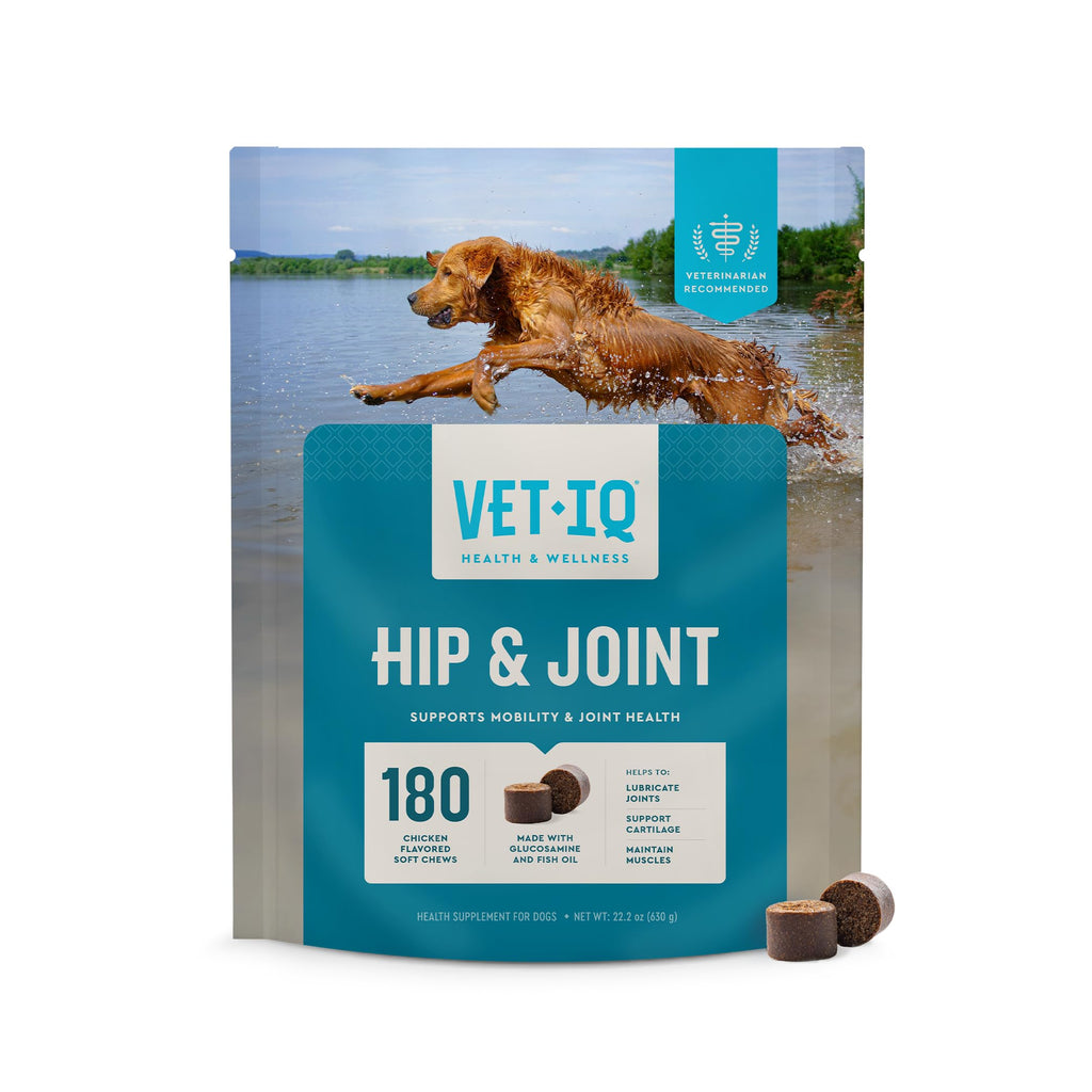 Hip & Joint Soft Chews for Dogs – Glucosamine, MSM & Krill 180ct