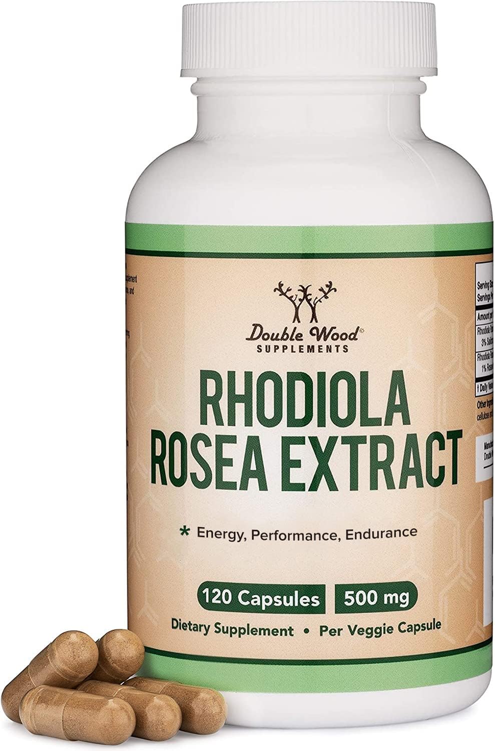 Rhodiola Rosea 500mg Capsules for Stress, Energy & Performance Support