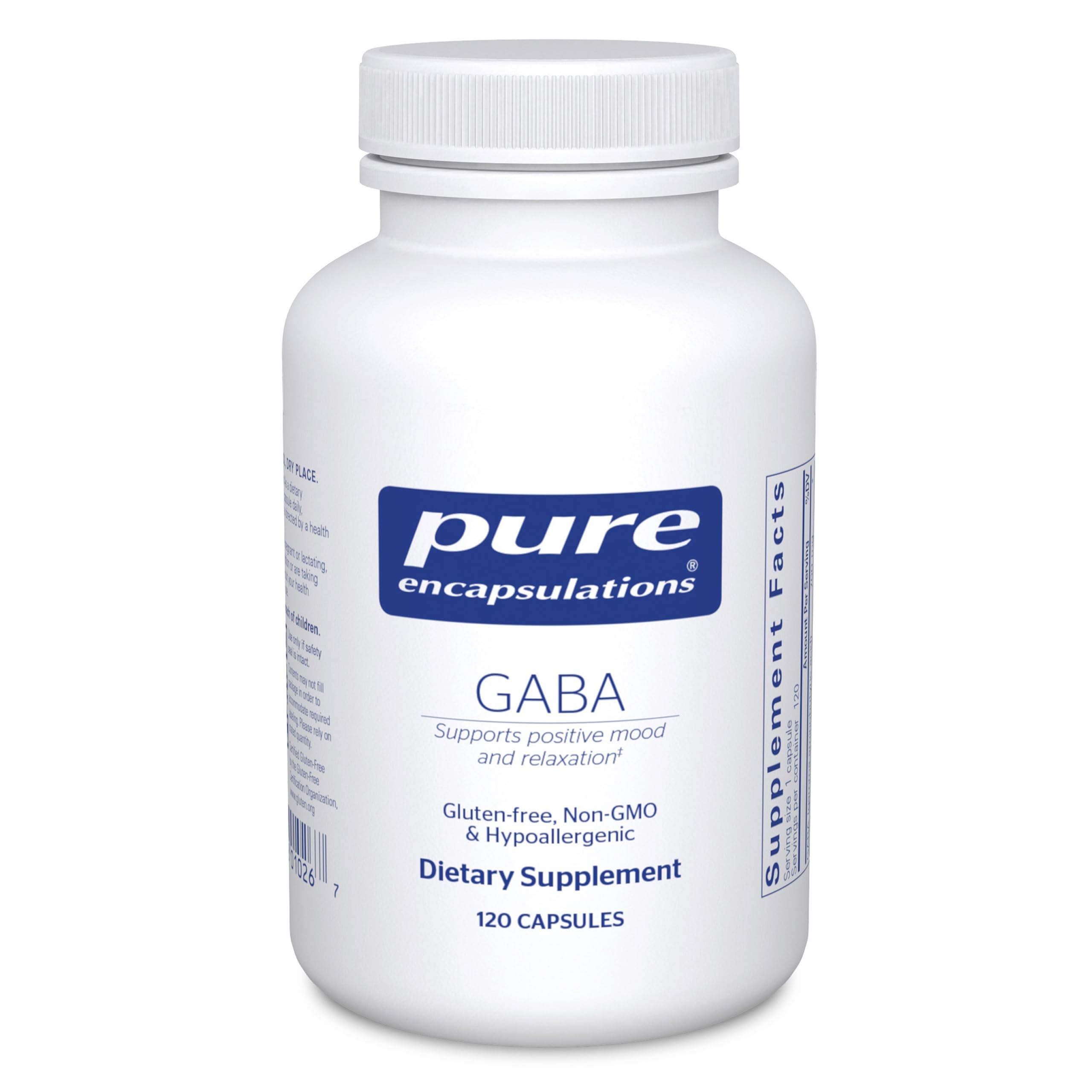 GABA Supplement – Relaxation & Stress Support, 120 Capsules