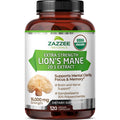 Lion’s Mane Extract 20:1 Capsules for Brain, Focus & Memory Support 120 Ct