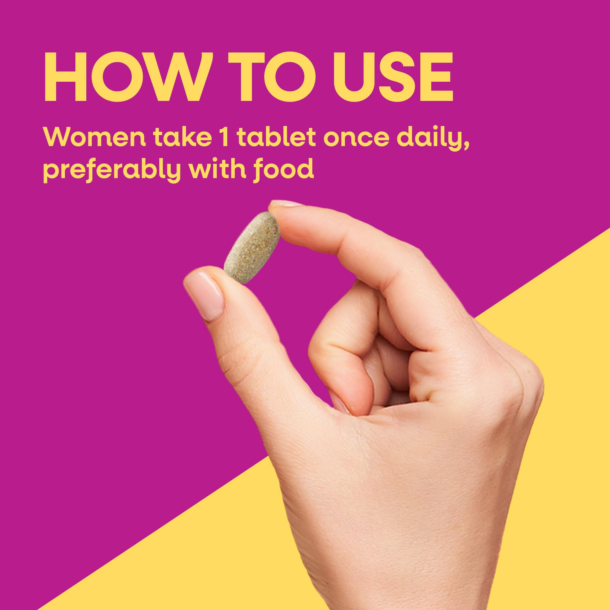 Women’s 50+ Multivitamin Ultra Potency D3 B12 60 Tablets