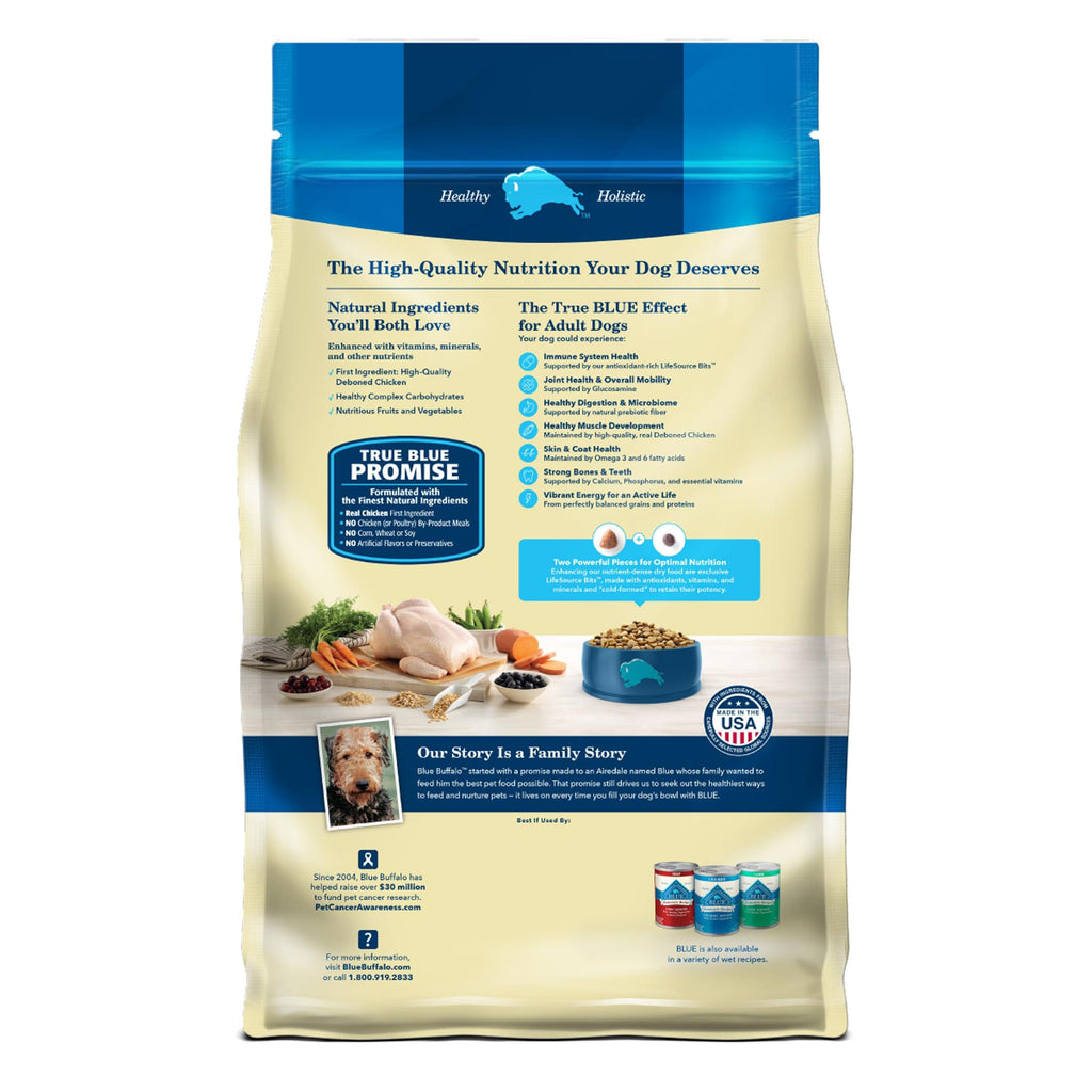 Natural Chicken & Brown Rice Adult Dry Dog Food – 15lb