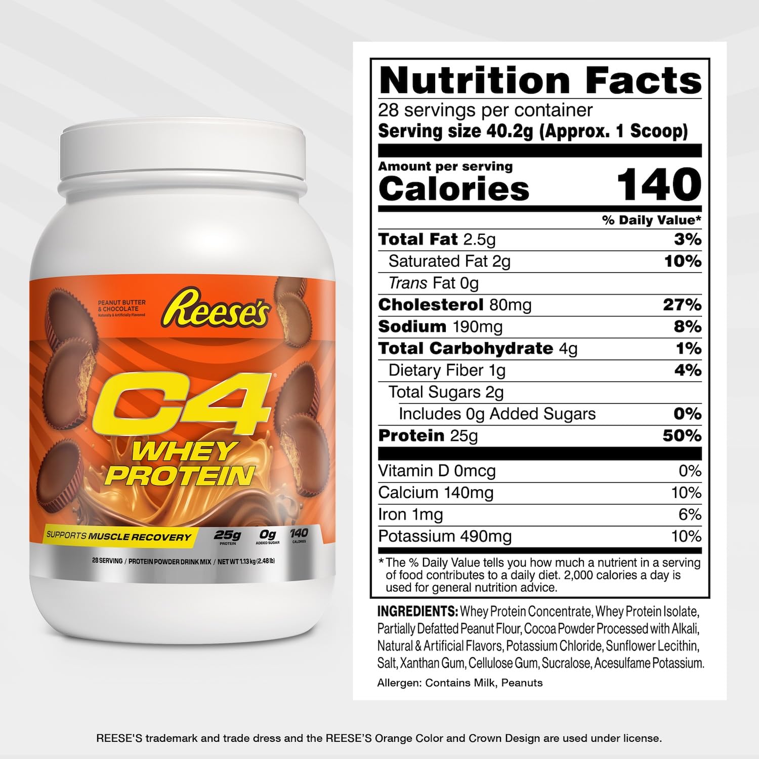 Whey Protein Reese's Peanut Butter Chocolate 25g Protein