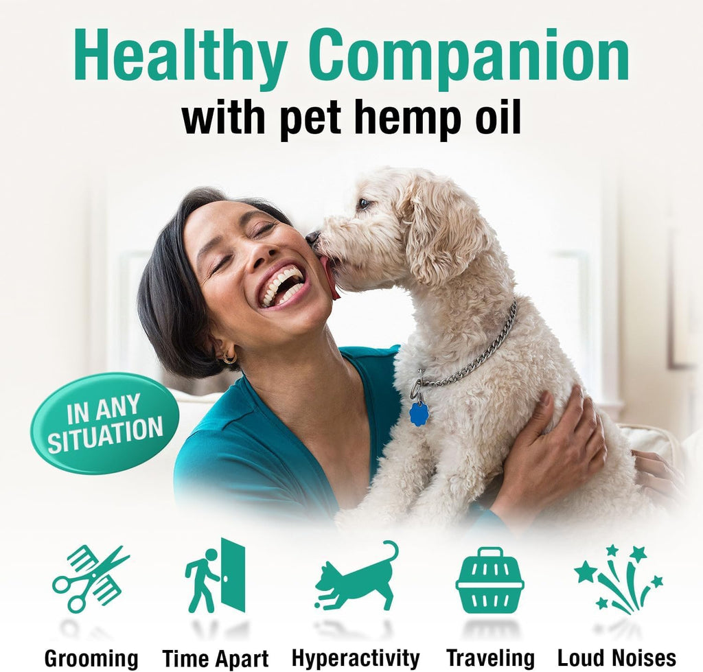Hemp Oil Drops for Dogs & Cats – Anxiety, Joint & Calm Support