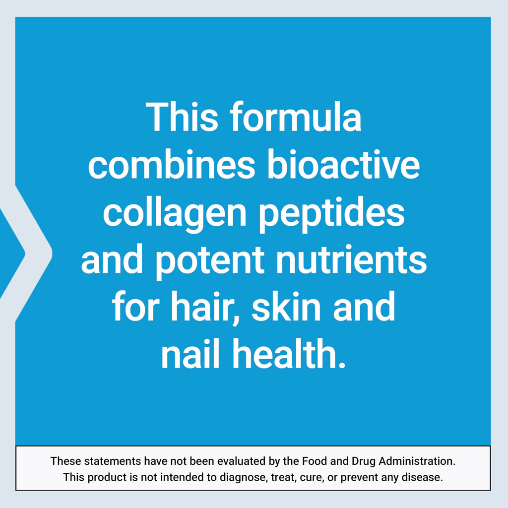 Hair Skin Nails Collagen Vitamins 120 Count